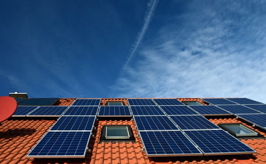 solar system, roof, power generation